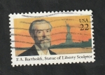 Sellos de America - Estados Unidos -  1596 - Frederic A. Bartholdi, escultor