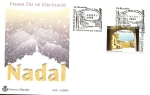 Stamps Andorra -  Navidad 2002 - plaza Benlloch - SPD