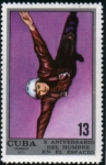 Stamps Cuba -  10 Aniversario del hombre en el Espacio