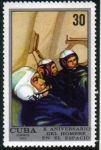 Stamps Cuba -  10 Aniversario del hombre en el Espacio
