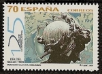 Stamps Spain -  Día del Sello - 125 Aniversario de la UPU - monumento a la UPU - Berna(Suiza)
