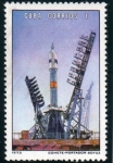 Stamps Cuba -  Etapas Cosmonauticas de la URSS