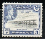 Stamps Pakistan -  5  BAHAWALPUR  irrigation
