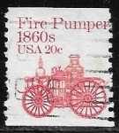 Stamps United States -  Camion de bomberos
