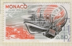 Stamps France -  4  MONACO  Jules Verne