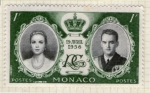 Stamps France -  5  MONACO  Grace y Rainiero