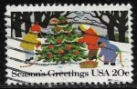 Stamps United States -  Navidad 1982