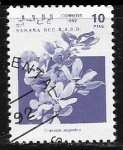 Stamps Morocco -  Flores - Crassula argentea