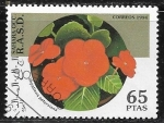 Stamps Morocco -  Flores -Impatiens petersiana