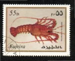 Stamps United Arab Emirates -  5  FUJEIRA  Palinurus Vulgaris