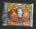 Stamps Europe - Ukraine -  Vidriera de iglesia del antiguo Lvov