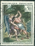 Stamps France -  Jacob luchando con el Angel