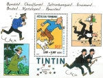 Stamps France -  Tintin