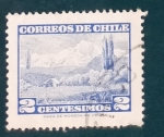 Stamps Chile -  Volcan