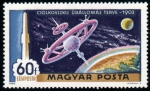 Stamps Hungary -  De la Tierra a la Luna:  Estacion espacial Tsiolkovsky 1903