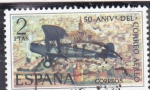 Stamps Spain -  50 ANIVERSARIO DEL CORREO AÉREO(45)