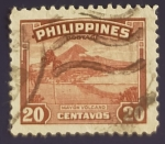 Sellos de Asia - Filipinas -  Volcan Mayon