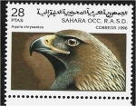 Sellos de Africa - Marruecos -  Aves, Aguila Chrysaetos
