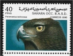 Stamps Morocco -  Ave, Polemaetus bellicosus