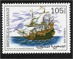 Stamps Morocco -  Galeón de la Armada Española