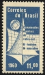 Sellos de America - Brasil -  Campeonato mundial de volley-ball.