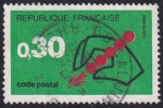 Sellos de Europa - Francia -  Códigos postales