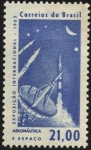 Stamps Brazil -  Exposición Internacional de Aeronáutica y Espacio.