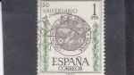 Stamps : Europe : Spain :  50 aniversario unión postal de las Américas y España(45)