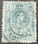 Stamps : Europe : Spain :  Alfonso XIII. Tipo Medallón
