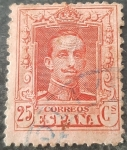 Stamps Spain -  Alfonso XIII. Tipo Vaquer Número de control al dorso