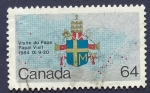 Stamps : America : Canada :  Visita Papal