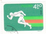 Sellos de Europa - Polonia -  atletismo