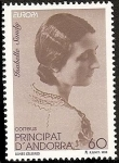 Stamps : Europe : Andorra :  EUROPA - mujeres célebres - Isabelle Sandy