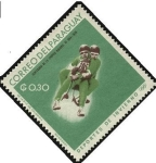 Stamps : America : Paraguay :  Centenario de la epopeya nacional de 1864 - 1870. Deportes de invierno.