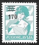 Sellos del Mundo : Europa : Yugoslavia : 2197 - Correos, Mujer con una carta