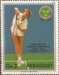 Stamps Paraguay -  Homenaje a tenistas mundiales