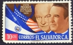Sellos de America - El Salvador -  Eisenhower y Lemus, presidentes