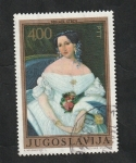 Stamps Yugoslavia -  1329 - Retrato de Luise Pasjakova, de Mikael Stroj