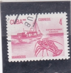 Stamps : America : Cuba :  exportaciones cubanas- marisco