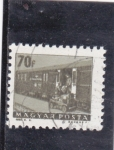 Stamps Hungary -  transporte ferroviario