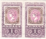 Stamps Spain -  Centenario del sello dentado español(47)