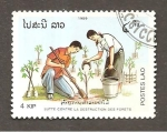 Stamps : Asia : Laos :  CAMBIADO CR