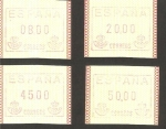 Stamps Spain -  ATMs - sellos automáticos de valor variable