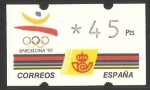 Stamps Spain -  ATMs - XXV Olimpiada Barcelona 92