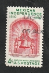 Stamps United States -  692 - 150 Anivº de la independencia mexicana