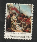 Stamps United States -  1054 -  II Centº de la Independencia, batalla Bunker Hill