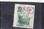 Stamps : Europe : Spain :  pro-tuberculosos(47)