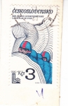 Stamps Czechoslovakia -  OLIMPIADA INVIERNO LAKE PLACID`80