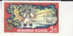 Stamps Hungary -  pesca fluvial