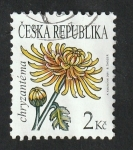 Stamps : Europe : Czech_Republic :  606 - Flor crisantemo
